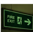 Photoluminescent fire exit sign