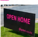 Open home corflute sign