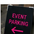 Event parking sign
