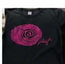 Screen printed black t-shirt